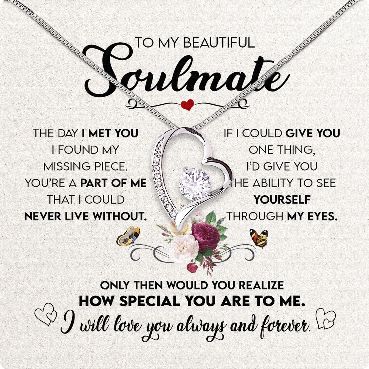 Soulmate Necklace: Let Her Carry Your Heart Always