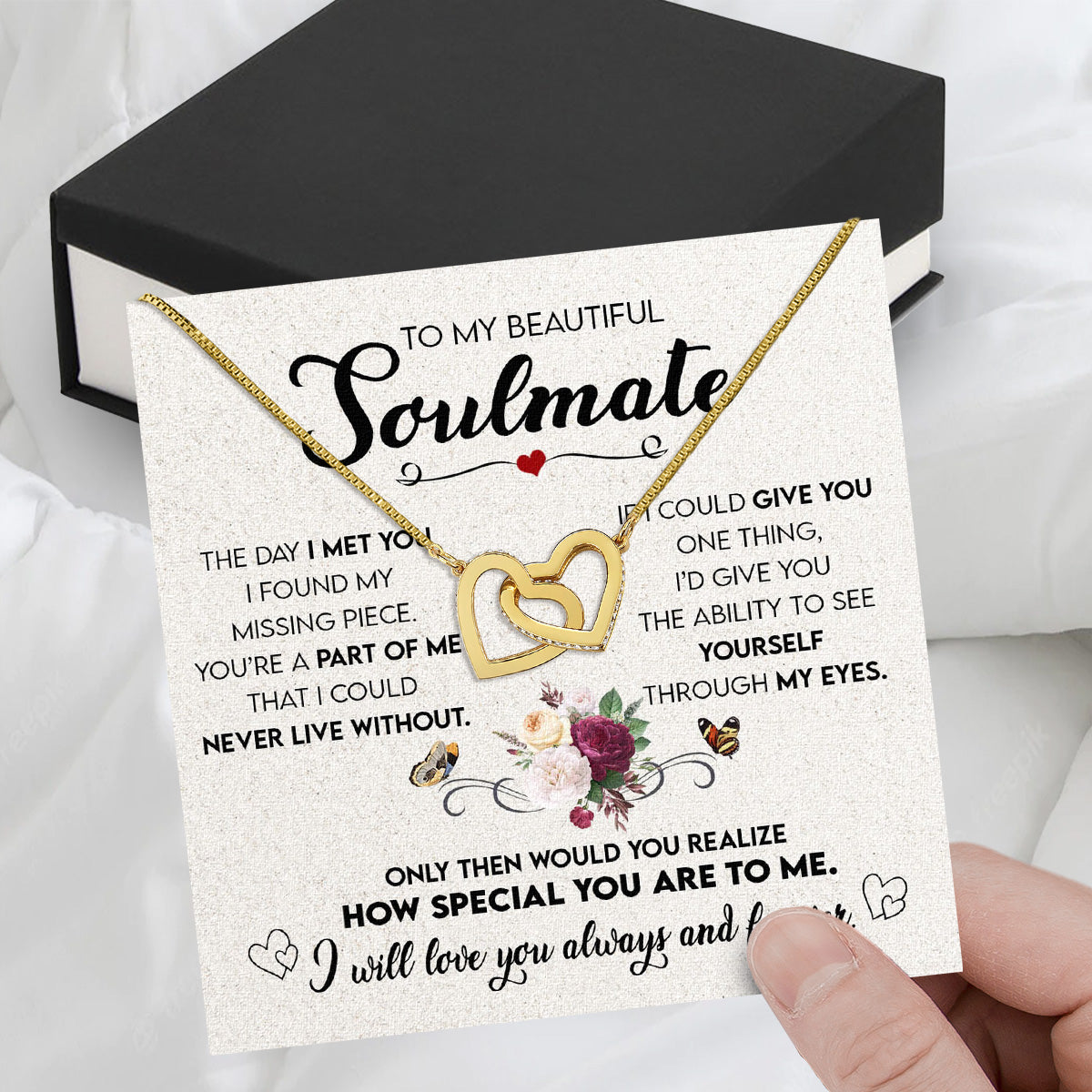 Soulmate Necklace: Let Her Carry Your Heart Always