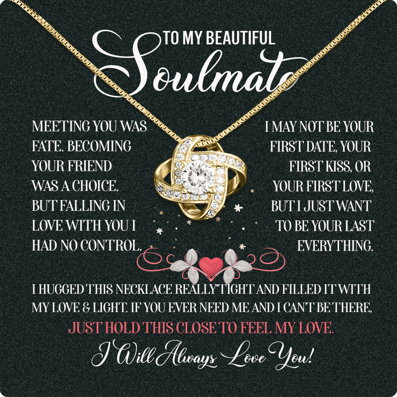 Soulmate Necklace: Let Her Carry Your Heart Always