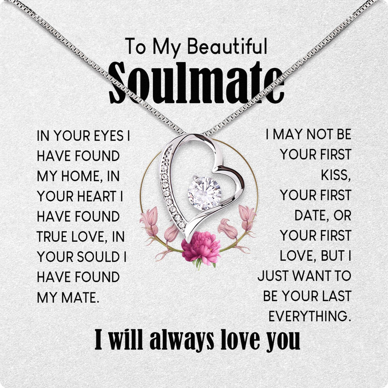 Soulmate Necklace: Let Her Carry Your Heart Always