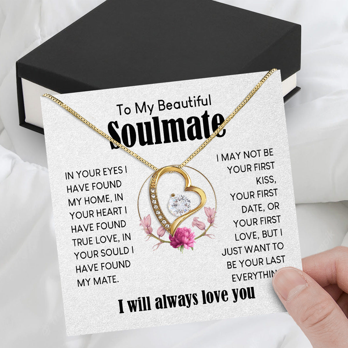 Soulmate Necklace: Let Her Carry Your Heart Always