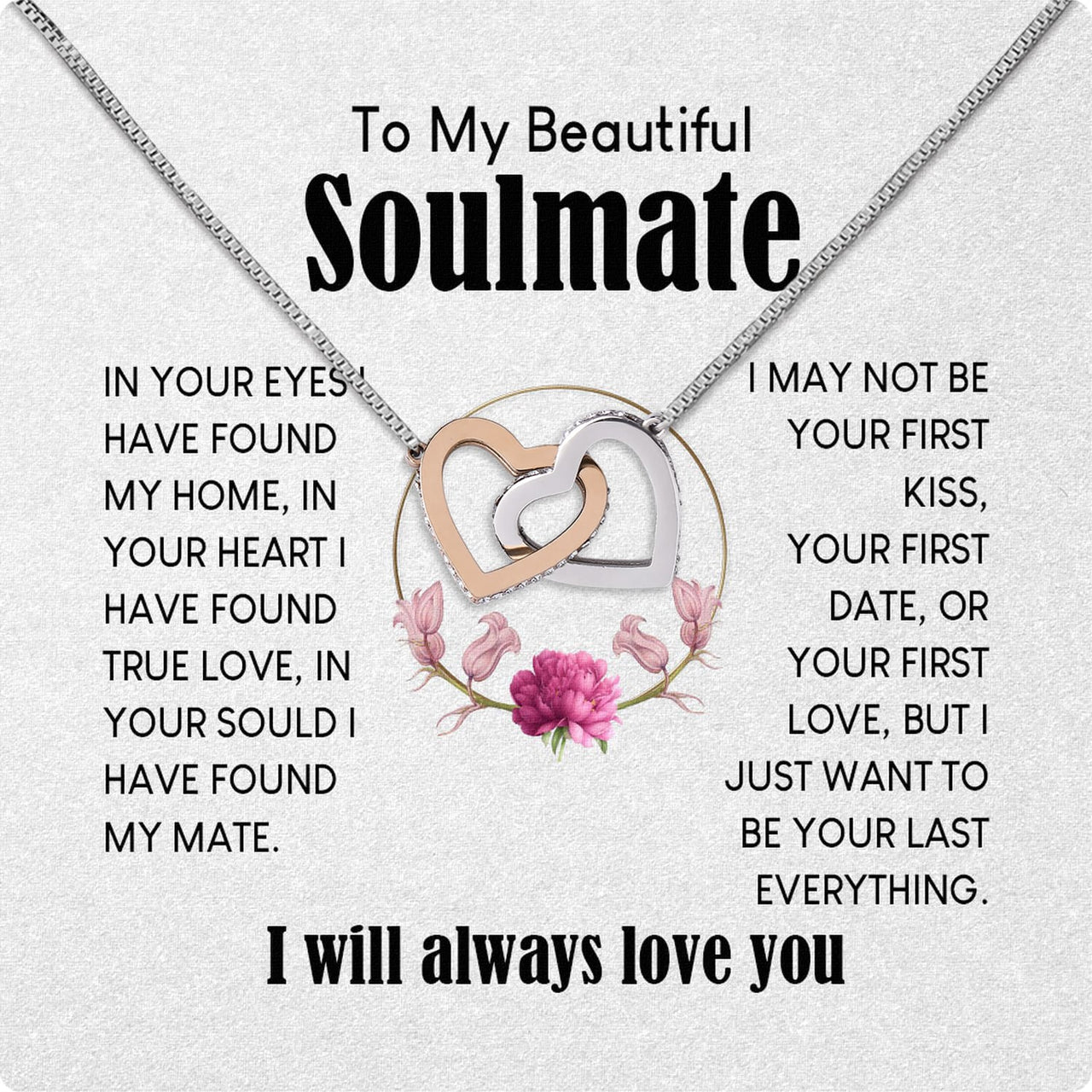 Soulmate Necklace: Let Her Carry Your Heart Always