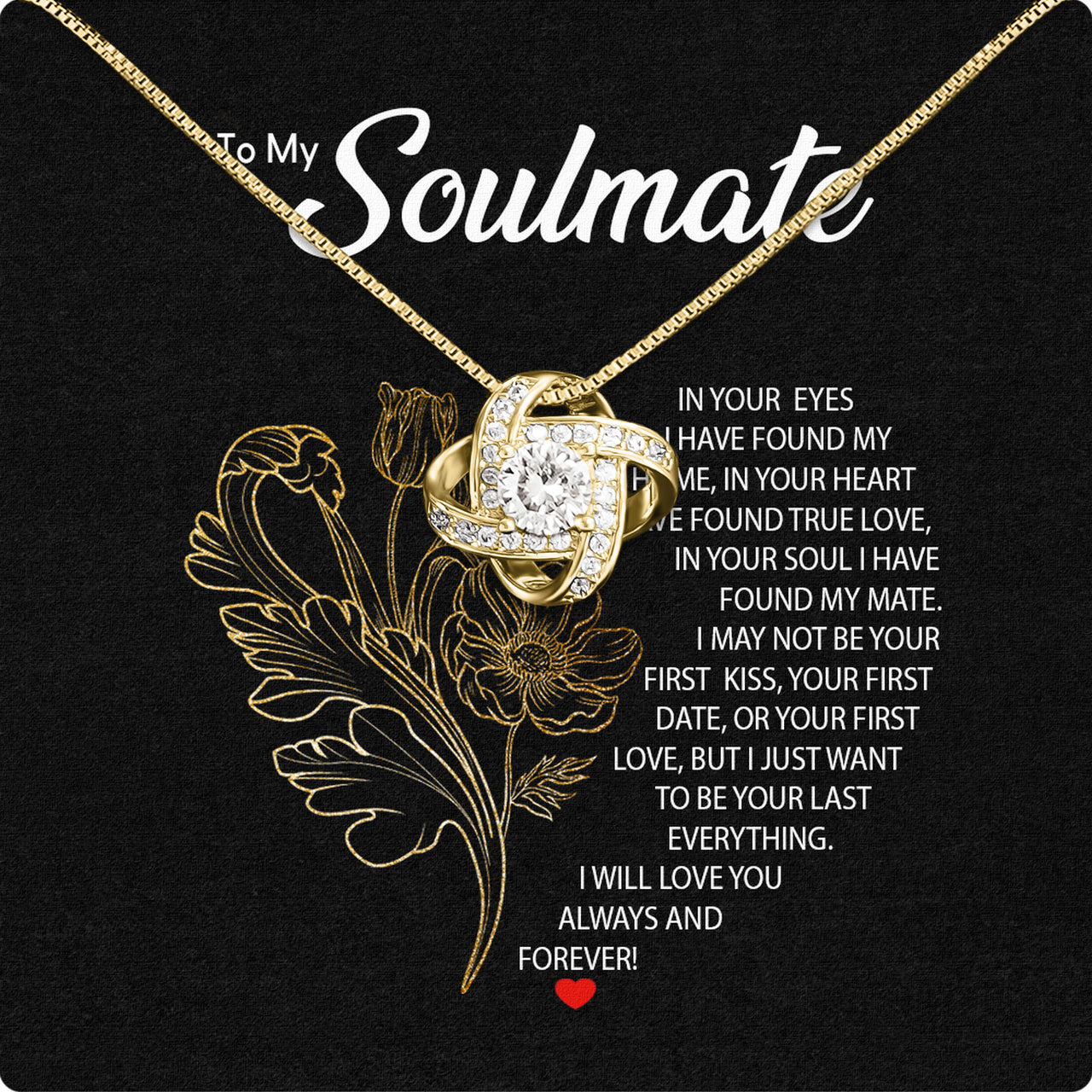 Soulmate Necklace: Let Her Carry Your Heart Always