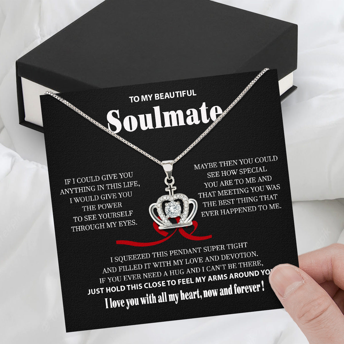 Soulmate Necklace: Let Her Carry Your Heart Always