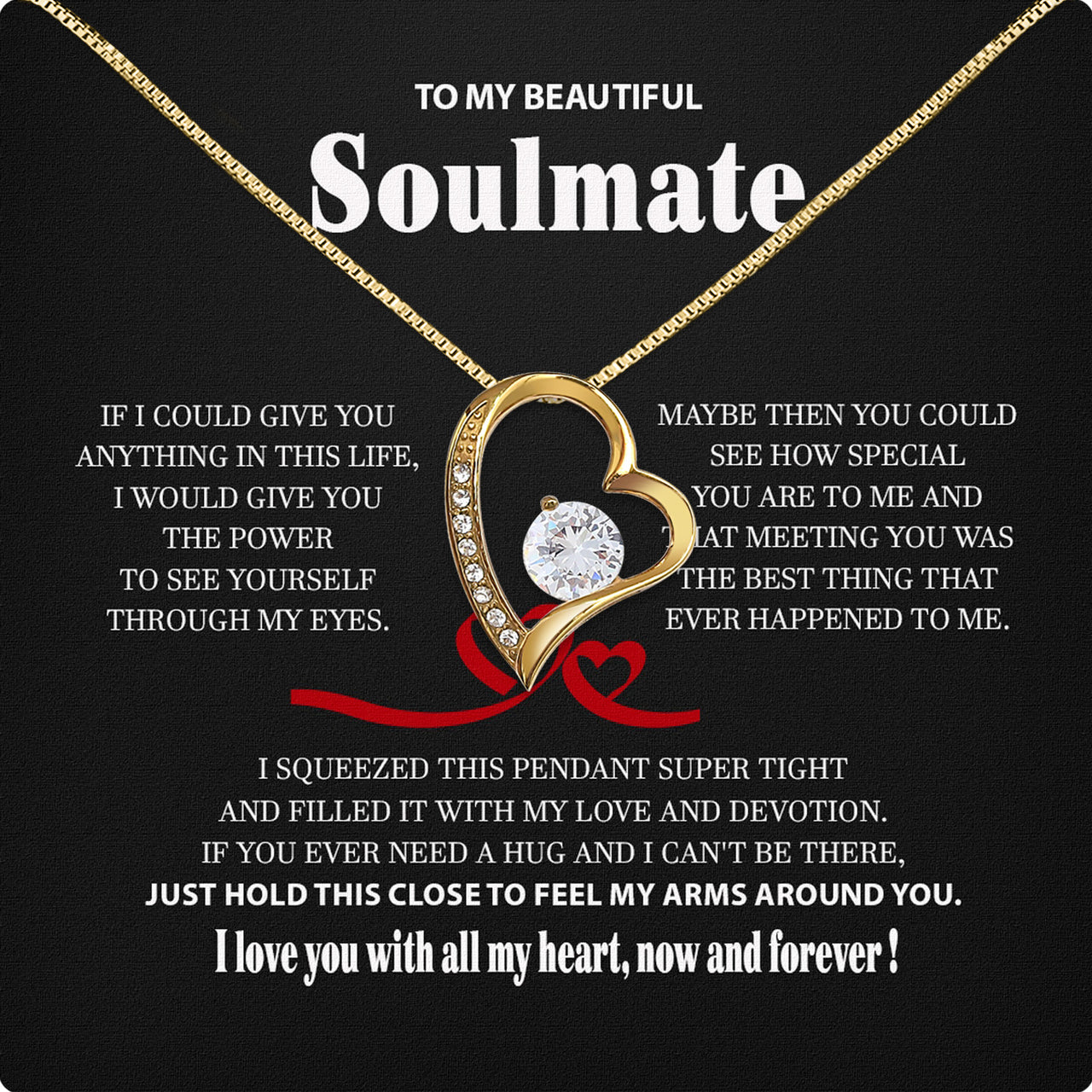 Soulmate Necklace: Let Her Carry Your Heart Always