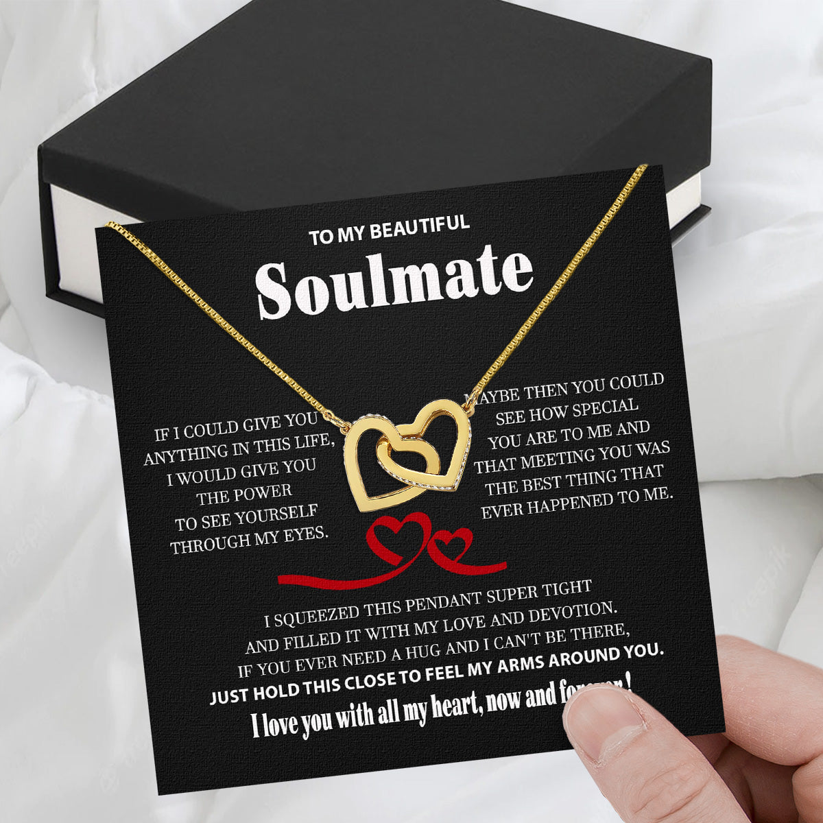 Soulmate Necklace: Let Her Carry Your Heart Always