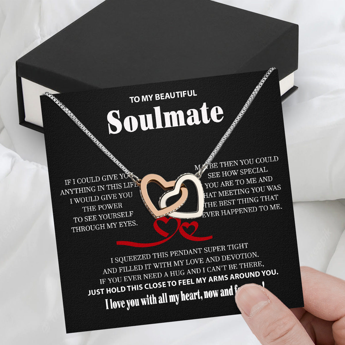 Soulmate Necklace: Let Her Carry Your Heart Always