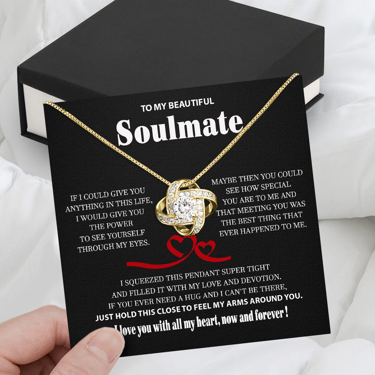 Soulmate Necklace: Let Her Carry Your Heart Always