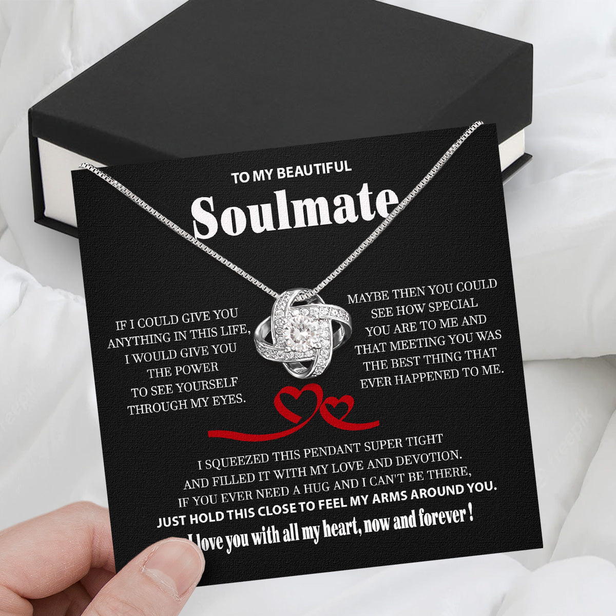 Soulmate Necklace: Let Her Carry Your Heart Always