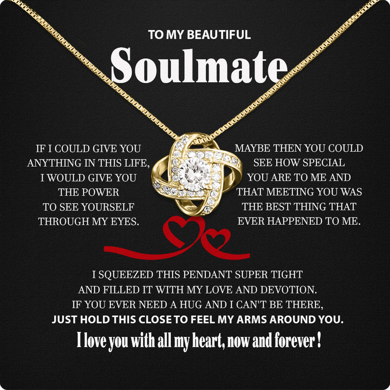 Soulmate Necklace: Let Her Carry Your Heart Always