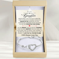 To My Daughter Bracelet - Straighten Your Crown