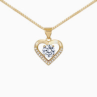 Wife Heart Necklace With Heartfelt Message - Unique Jewelry For Wife - Falling In Love