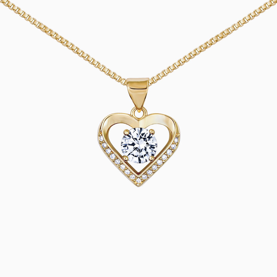 To My Granddaughter Heart Necklace With Heartfelt Message - Unique Jewelry For Granddaughter - Proud of The Girl