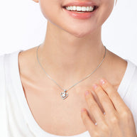 To My Bonus Daughter Heart Necklace  With Heartfelt Message - Unique Jewelry For Bonus Daughter - We Are Family