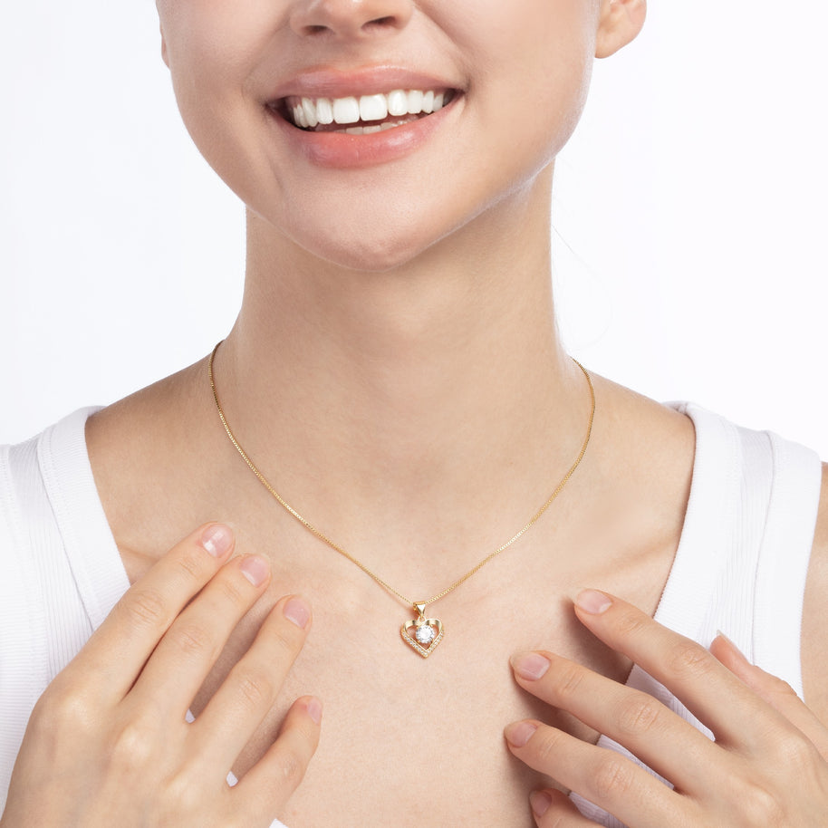 To My Granddaughter Necklace With Message Card - Achieve Anything You Desire
