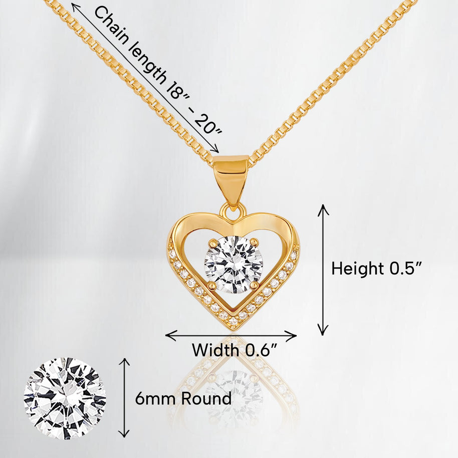 To My Granddaughter Necklace With Message Card - All of my Love and Light