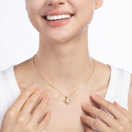 To My Granddaughter Necklace With Message Card - All of my Love and Light