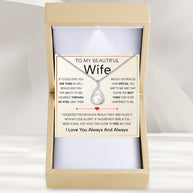 Sparkling Pearl Pendant Necklace for Wife – A Gift of Timeless Love - Through My Eyes