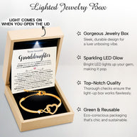 To My Granddaughter Bracelet With Message Card - Treasured Chapters