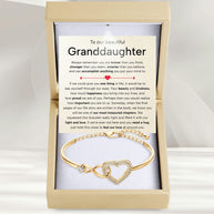 To My Granddaughter Bracelet With Message Card - Treasured Chapters