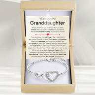 To My Granddaughter Bracelet With Message Card - Treasured Chapters
