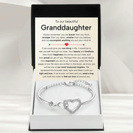 To My Granddaughter Bracelet With Message Card - Treasured Chapters