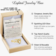 To My Granddaughter Ring Infinity Hearts With Heartfelt Message - Unique Jewelry For Granddaughter - Treasured Chapters