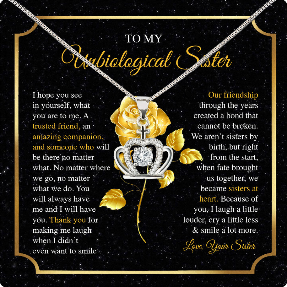 Necklace Gift For Unbiological  Sister
