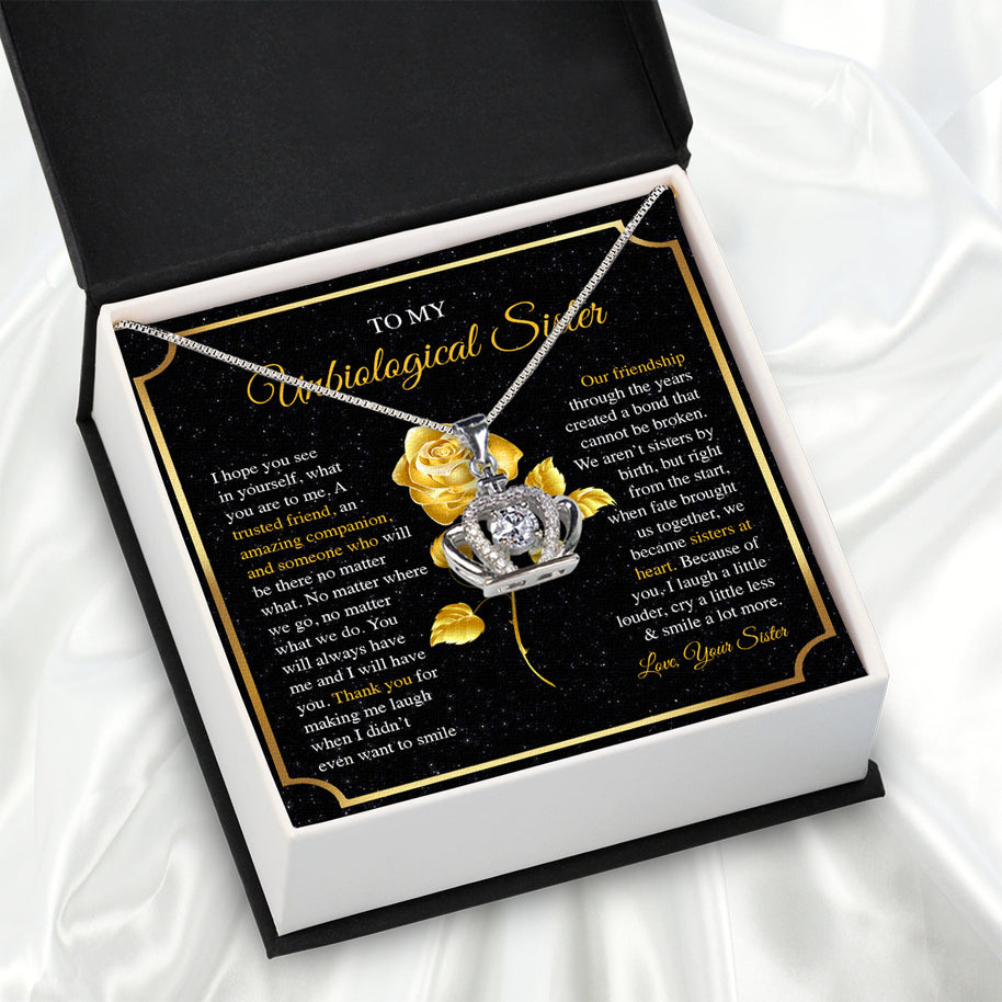 Necklace Gift For Unbiological  Sister