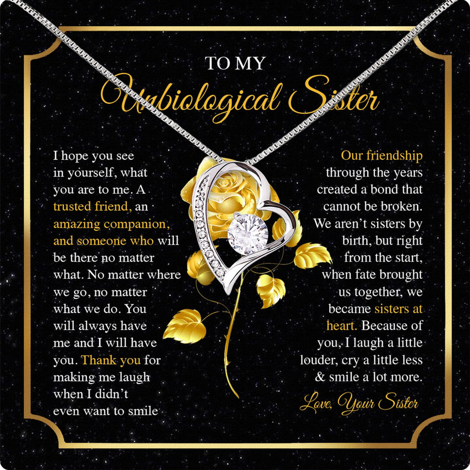 Necklace Gift For Unbiological  Sister