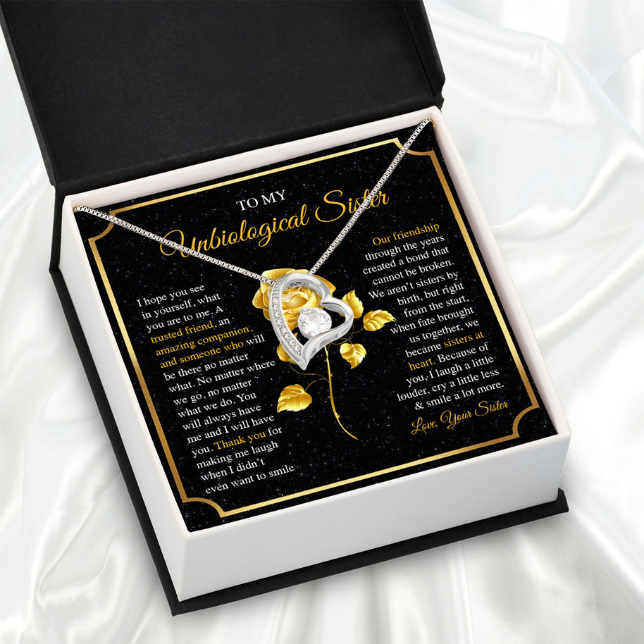 Necklace Gift For Unbiological  Sister
