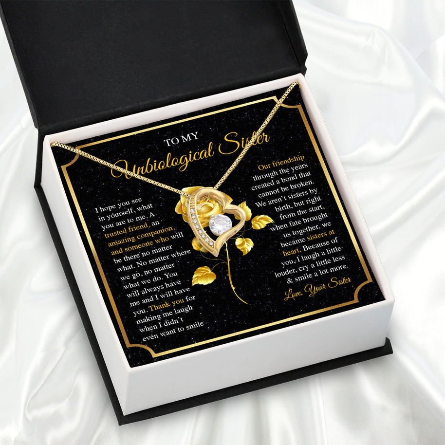 Necklace Gift For Unbiological  Sister
