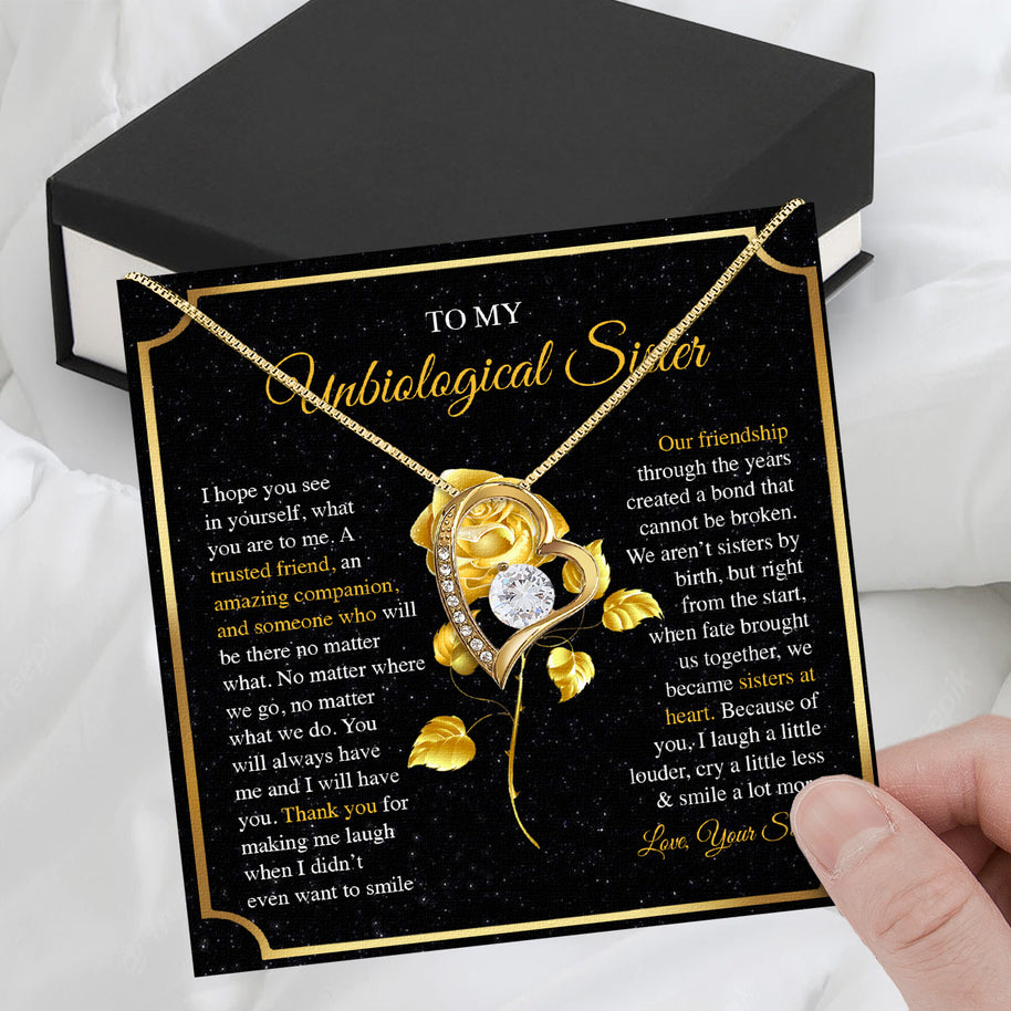 Necklace Gift For Unbiological  Sister