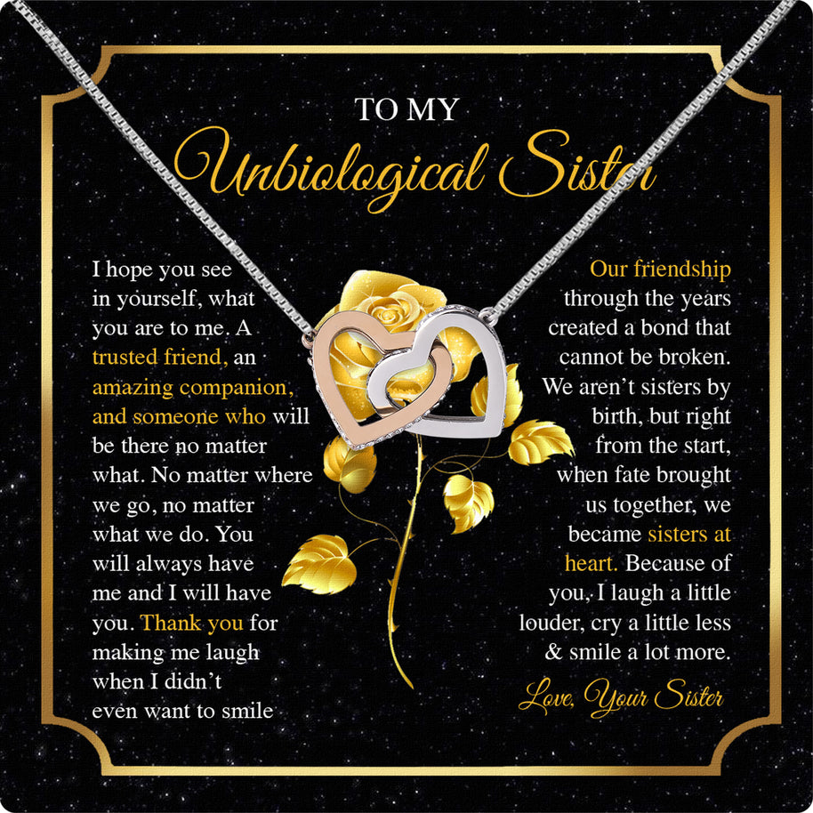 Necklace Gift For Unbiological  Sister
