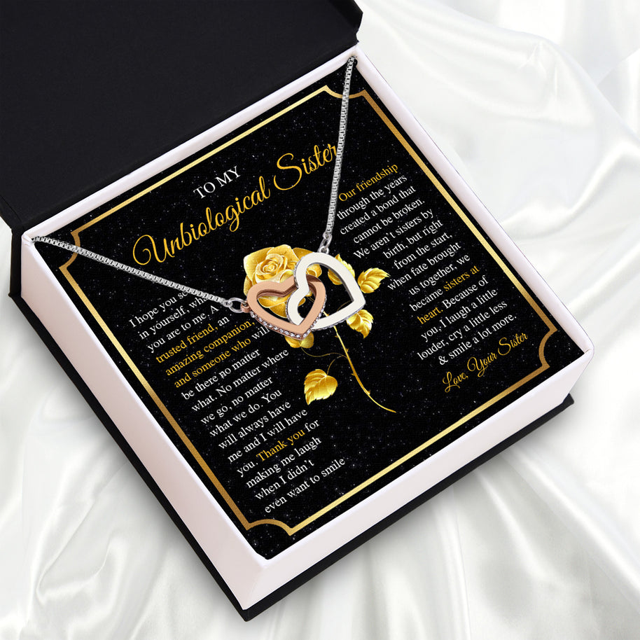 Necklace Gift For Unbiological  Sister