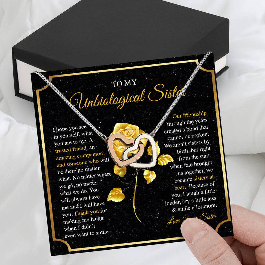 Necklace Gift For Unbiological  Sister