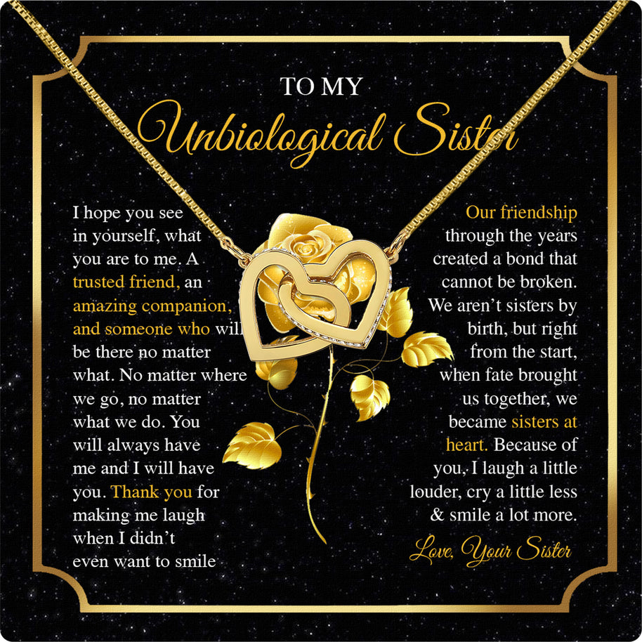Necklace Gift For Unbiological  Sister