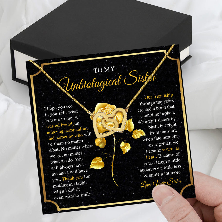 Necklace Gift For Unbiological  Sister