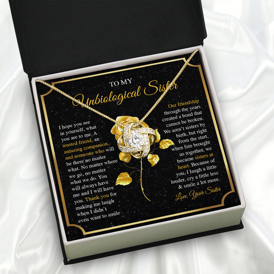 Necklace Gift For Unbiological  Sister