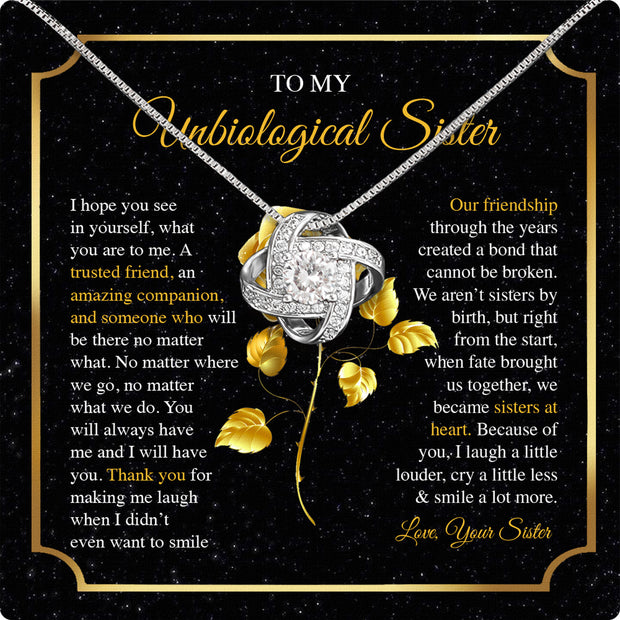 Necklace Gift For Unbiological  Sister