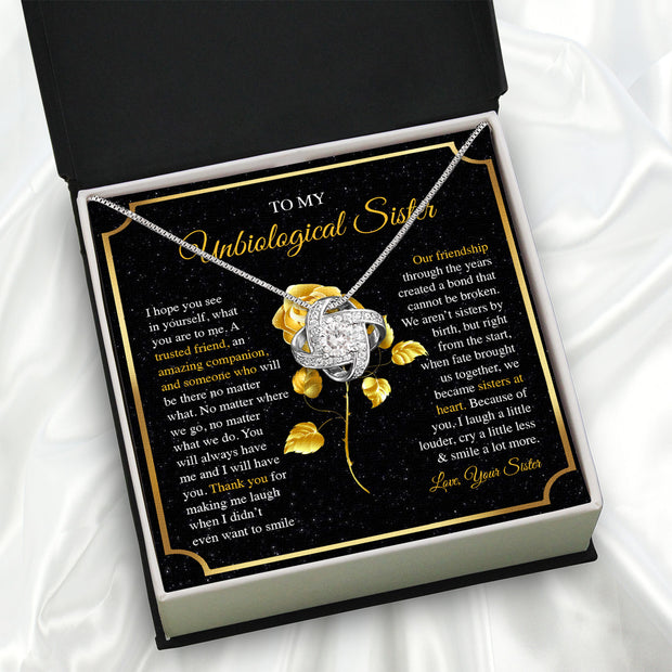 Necklace Gift For Unbiological  Sister