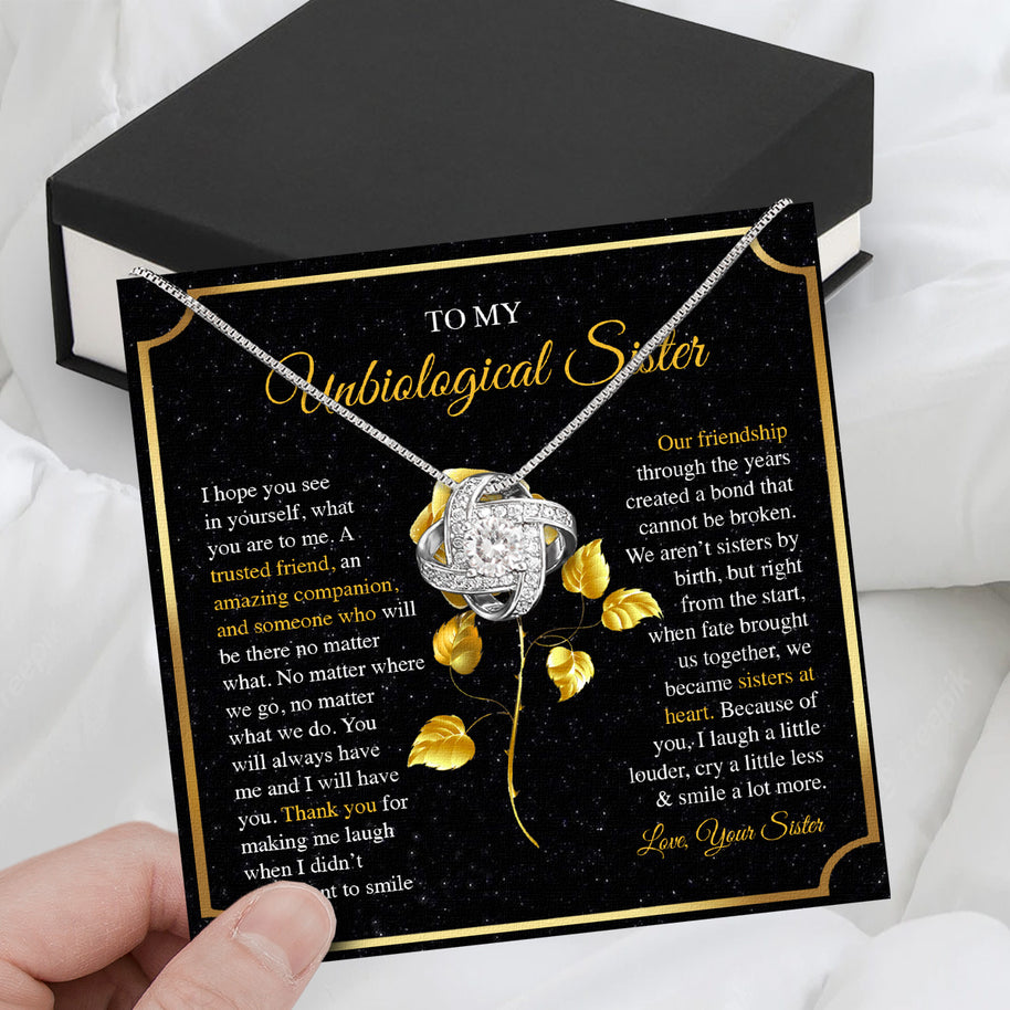 Necklace Gift For Unbiological  Sister