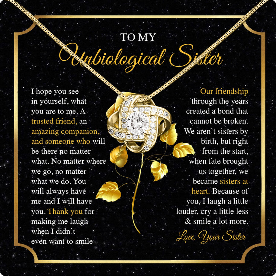 Necklace Gift For Unbiological  Sister