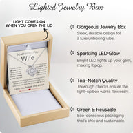 Wife Necklace With Heartfelt Message - Unique Jewelry For Wife - Through My Eyes