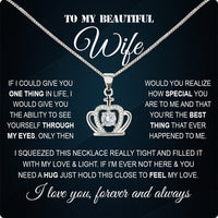 Thumbnail for Wife Necklace: Because She Holds Your Heart