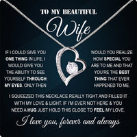 Thumbnail for Wife Necklace: Because She Holds Your Heart