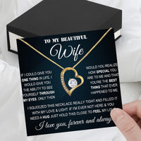 Thumbnail for Wife Necklace: Because She Holds Your Heart