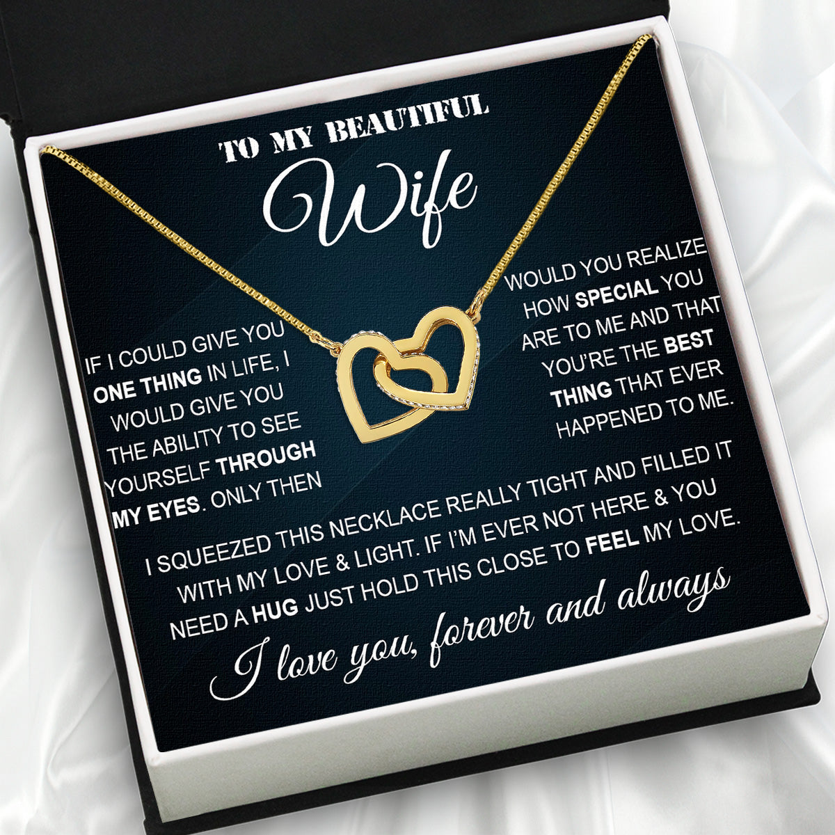 Wife Necklace: Because She Holds Your Heart