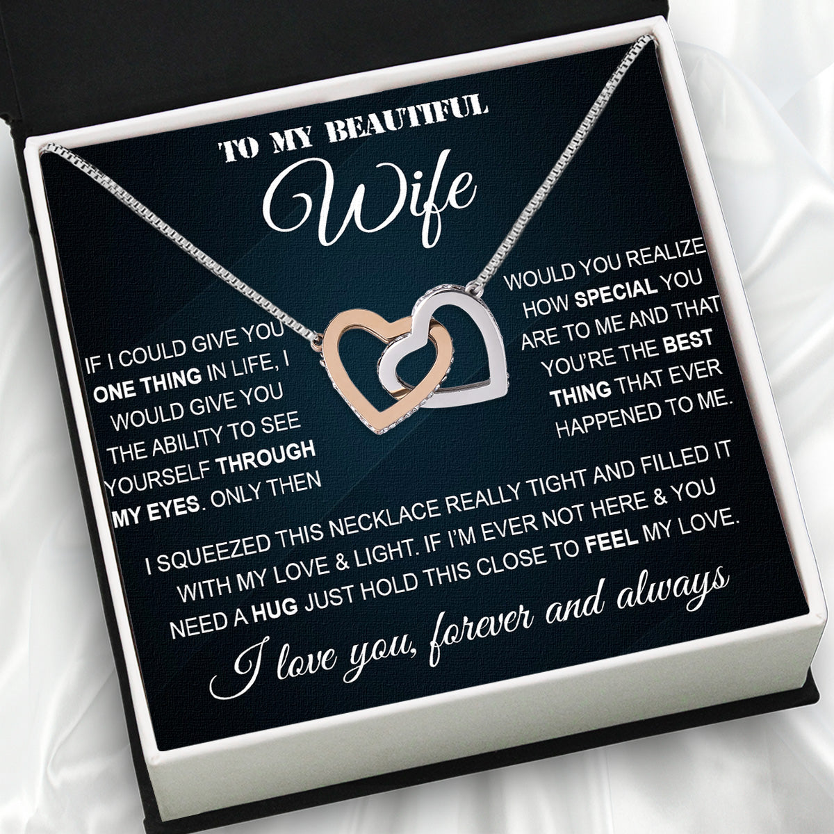 Wife Necklace: Because She Holds Your Heart