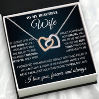 Thumbnail for Wife Necklace: Because She Holds Your Heart